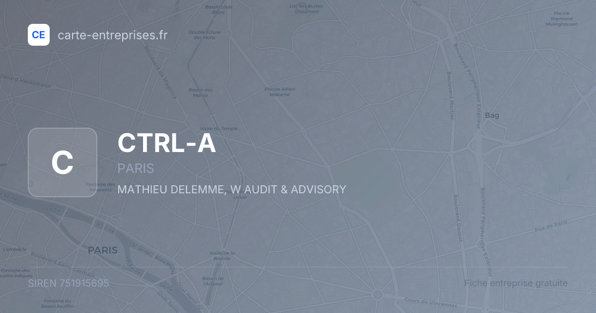 CTRL-A — 751915695 — fiche entreprise
