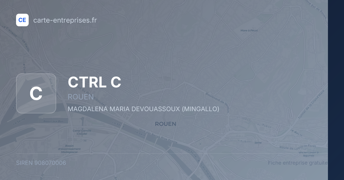 CTRL C — 908070006 — fiche entreprise