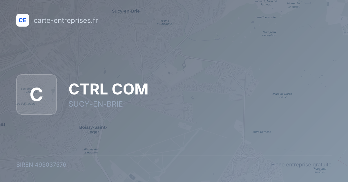 CTRL COM — 493037576 — fiche entreprise