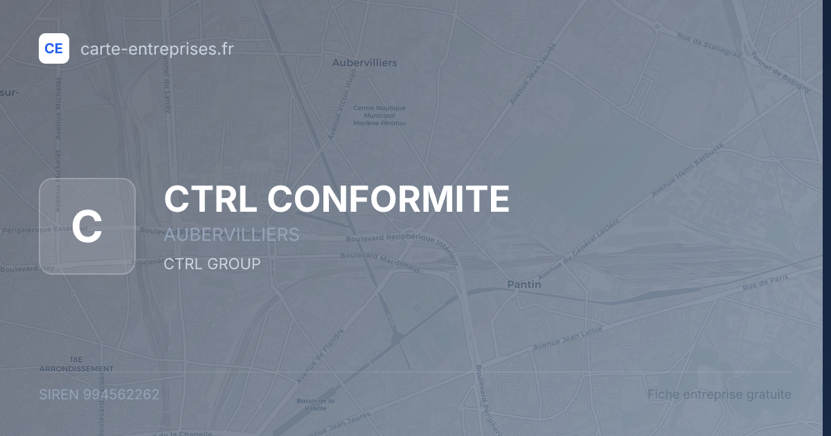 CTRL CONFORMITE — 994562262 — fiche entreprise
