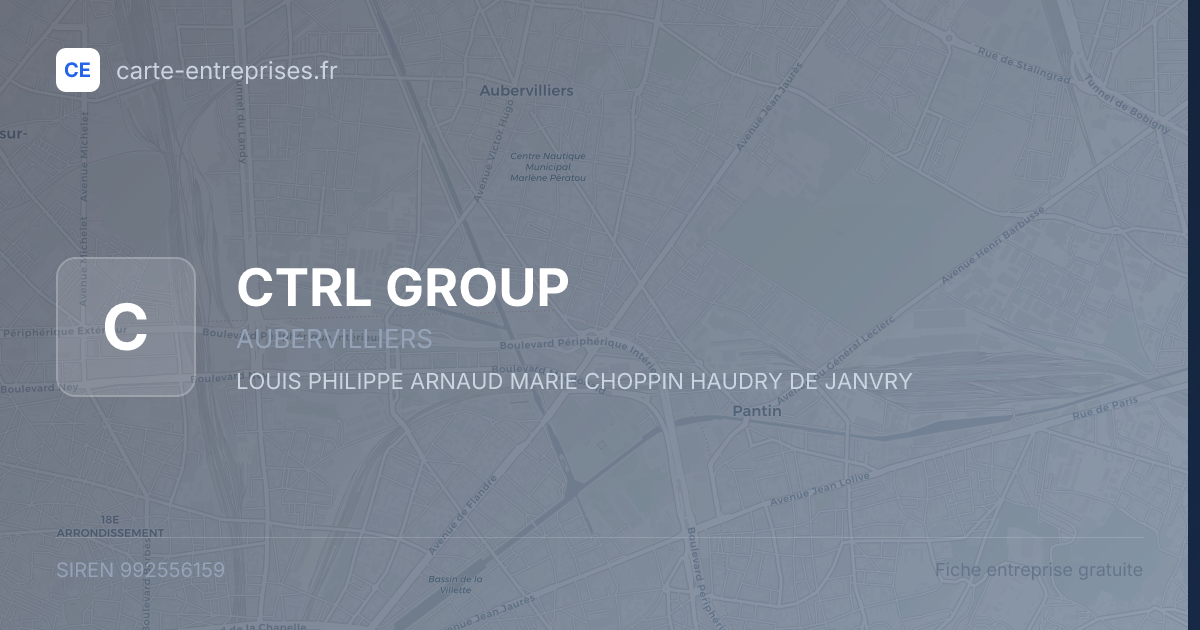 CTRL GROUP — 992556159 — fiche entreprise
