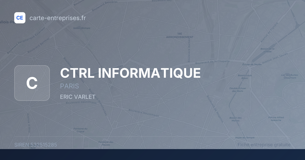 CTRL INFORMATIQUE — 532515285 — fiche entreprise