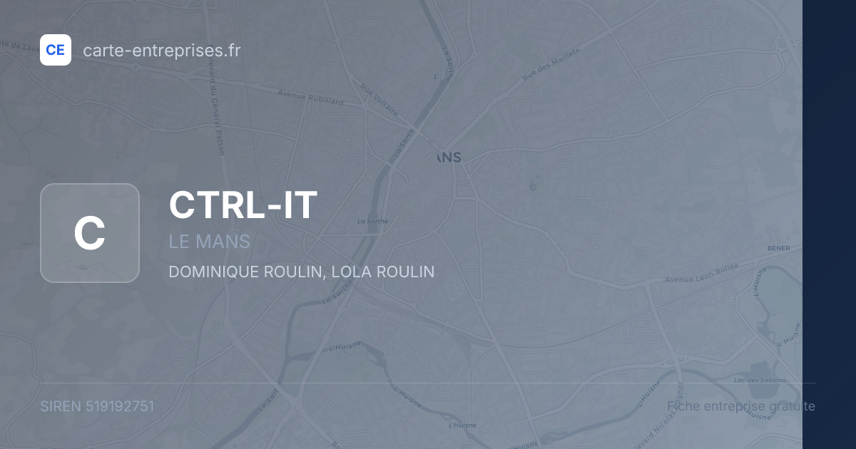 CTRL-IT — 519192751 — fiche entreprise