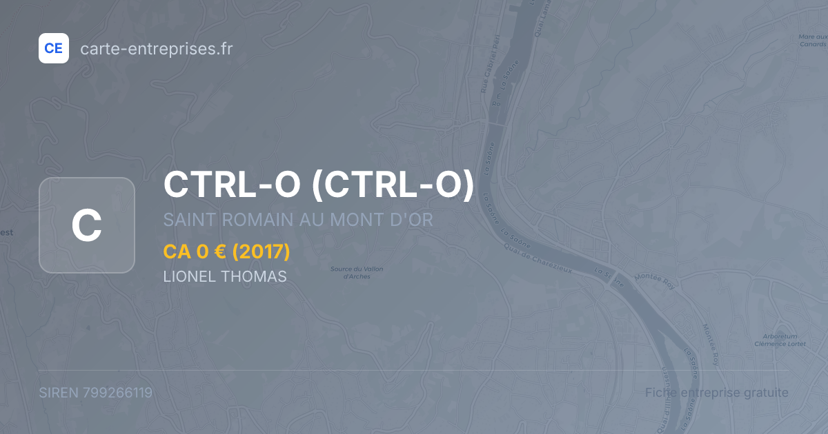 CTRL-O — 799266119 — fiche entreprise