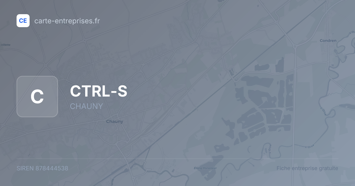 CTRL-S — 878444538 — fiche entreprise