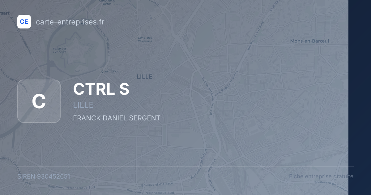 CTRL S — 930452651 — fiche entreprise
