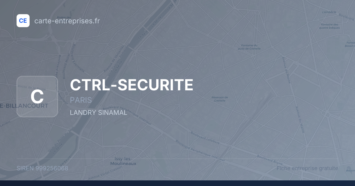 CTRL-SECURITE — 999256068 — fiche entreprise