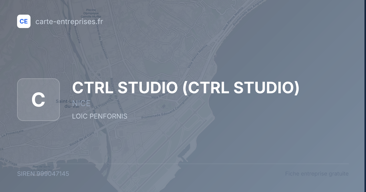 CTRL STUDIO — 999047145 — fiche entreprise