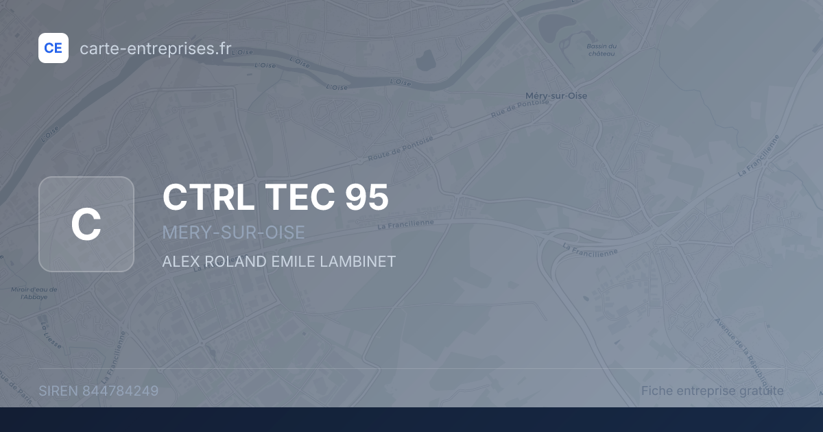 CTRL TEC 95 — 844784249 — fiche entreprise