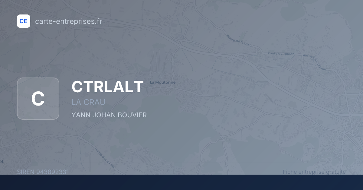 CTRLALT — 943892331 — fiche entreprise