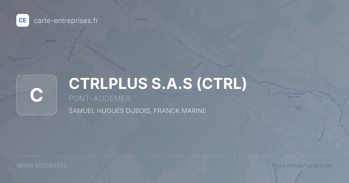 CTRLPLUS S.A.S (CTRL) — 908584550 — fiche entreprise