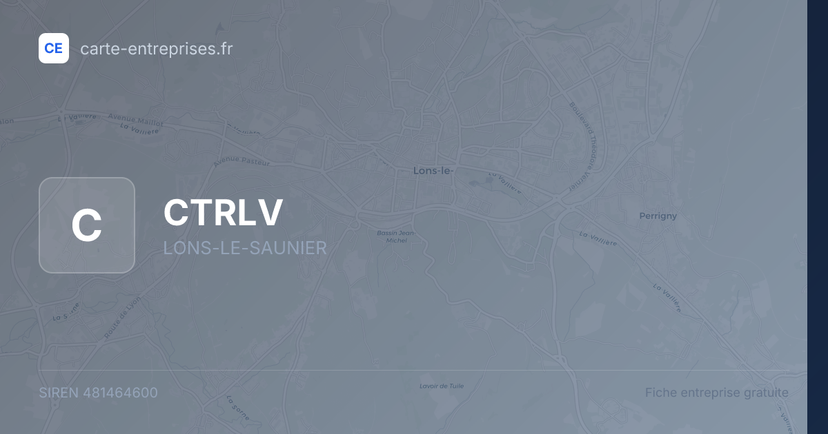 CTRLV — 481464600 — fiche entreprise