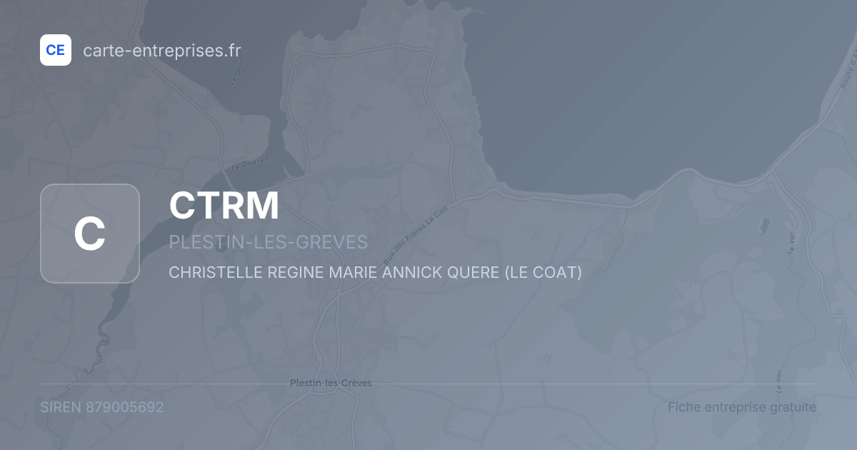 CTRM — 879005692 — fiche entreprise
