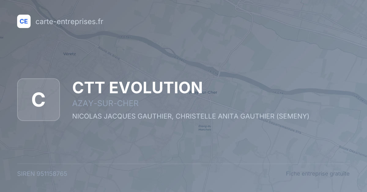 CTT EVOLUTION — 951158765 — fiche entreprise