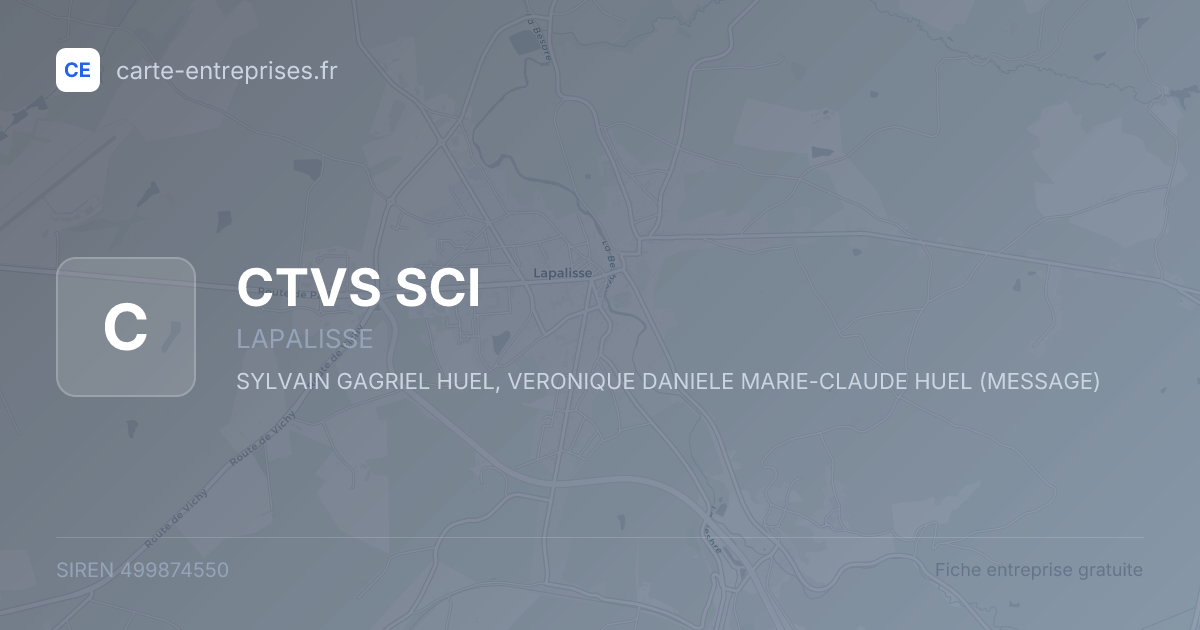CTVS SCI — 499874550 — fiche entreprise
