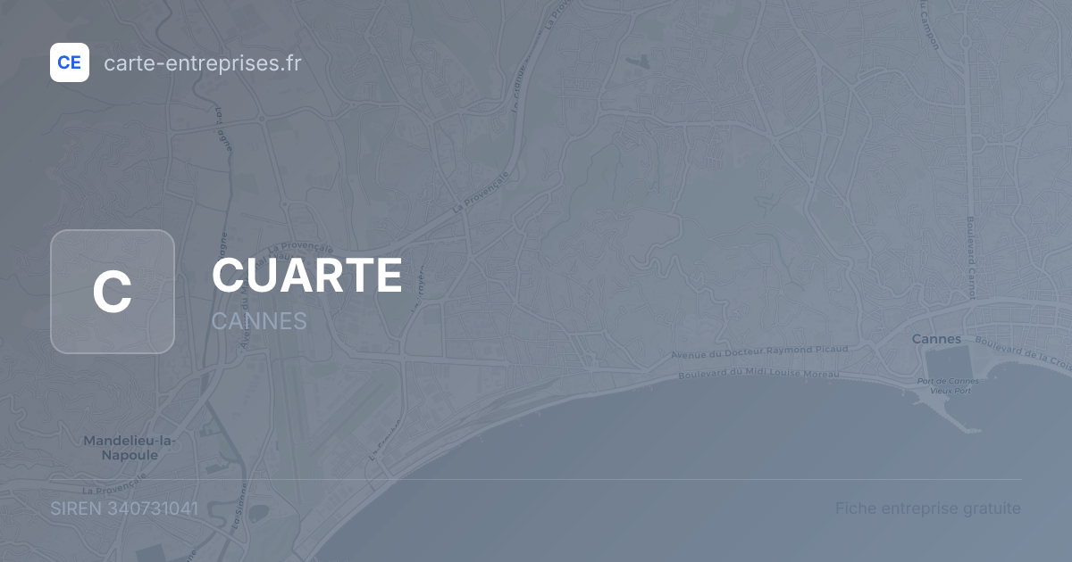 CUARTE — 340731041 — fiche entreprise