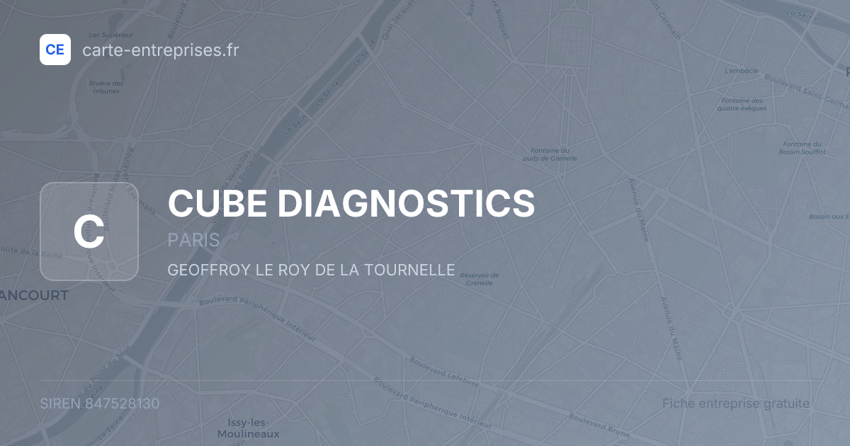 CUBE DIAGNOSTICS — 847528130 — fiche entreprise