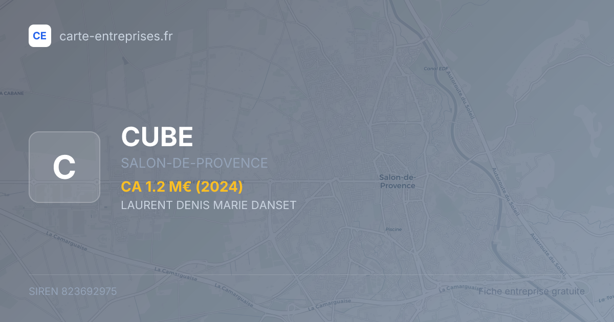 CUBE — 823692975 — fiche entreprise