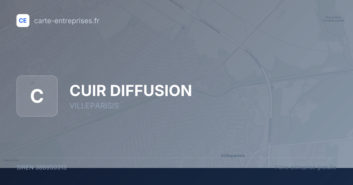 CUIR DIFFUSION — 388950313 — fiche entreprise