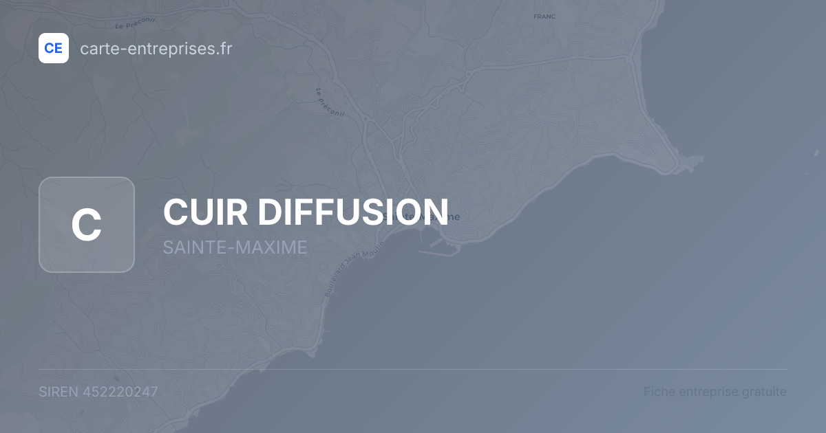 CUIR DIFFUSION — 452220247 — fiche entreprise