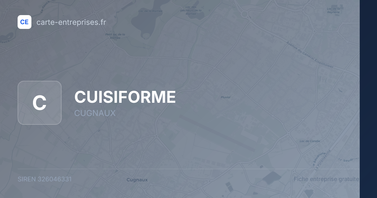 CUISIFORME — 326046331 — fiche entreprise