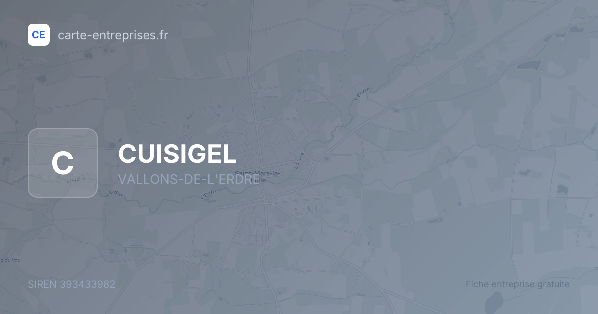 CUISIGEL — 393433982 — fiche entreprise