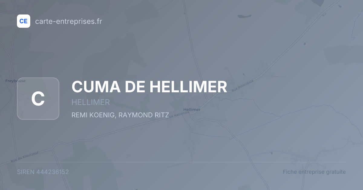 CUMA DE HELLIMER — 444236152 — fiche entreprise