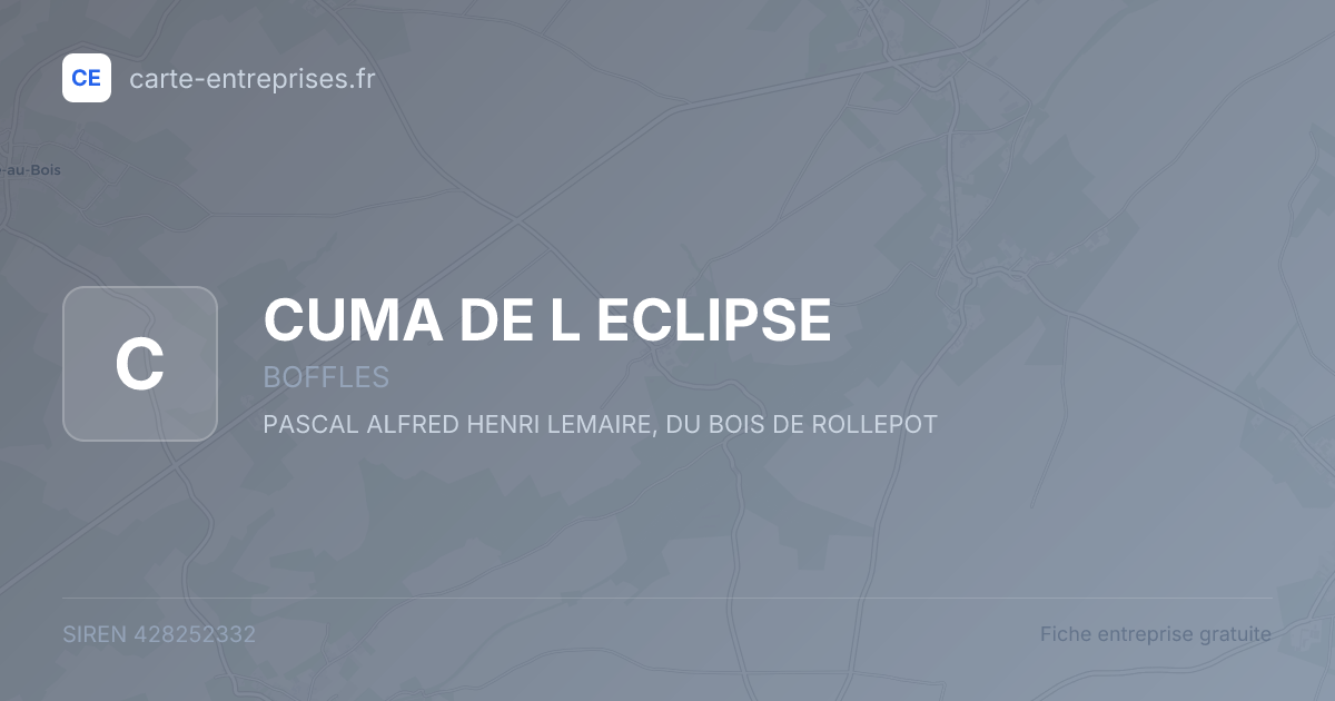 CUMA DE L ECLIPSE — 428252332 — fiche entreprise