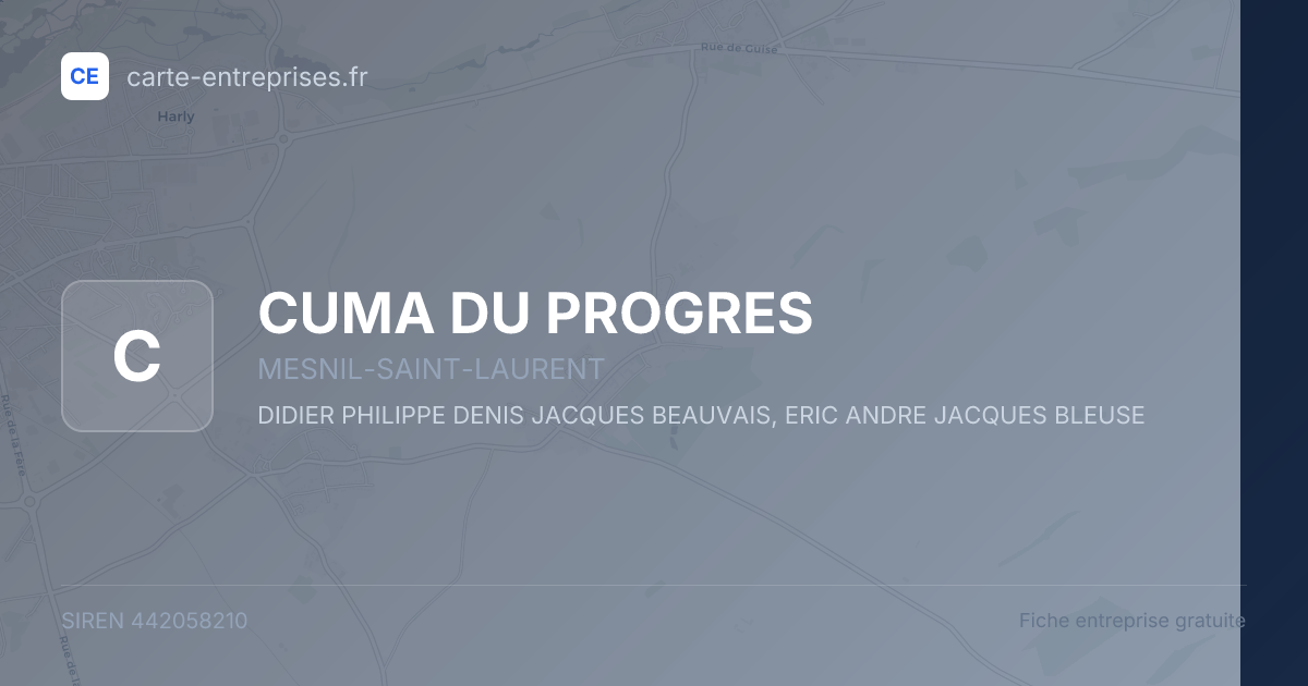 CUMA DU PROGRES — 442058210 — fiche entreprise