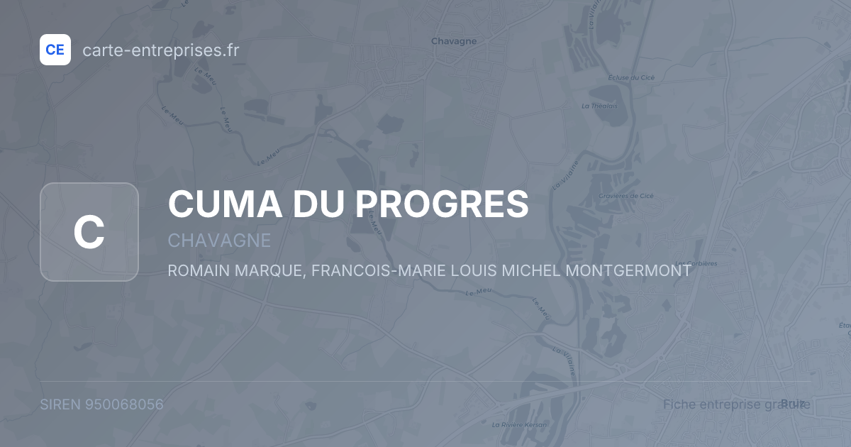 CUMA DU PROGRES — 950068056 — fiche entreprise