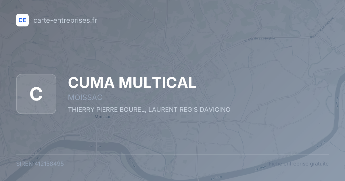 CUMA MULTICAL — 412158495 — fiche entreprise