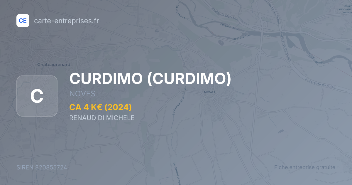 CURDIMO — 820855724 — fiche entreprise
