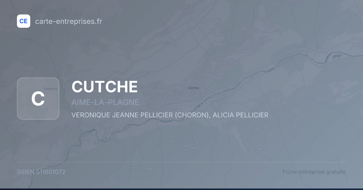 CUTCHE — 511601072 — fiche entreprise