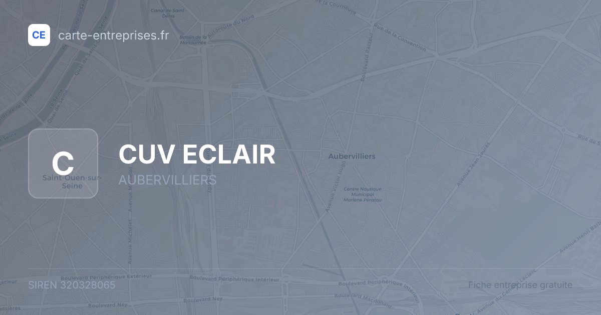 CUV ECLAIR — 320328065 — fiche entreprise