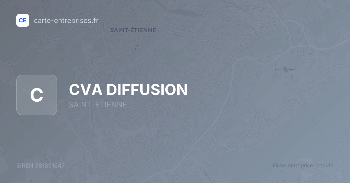 CVA DIFFUSION — 381891647 — fiche entreprise