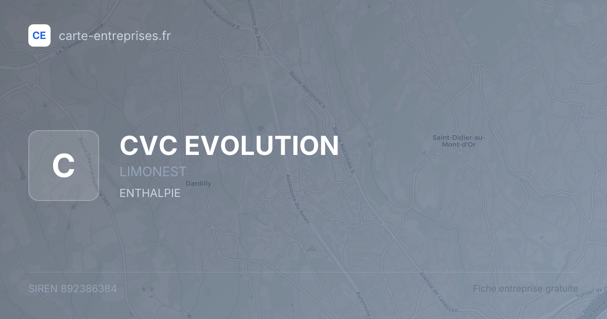 CVC EVOLUTION — 892386384 — fiche entreprise