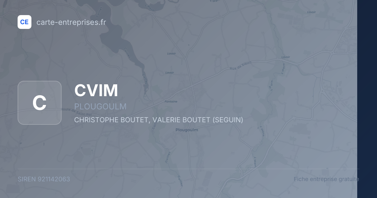 CVIM — 921142063 — fiche entreprise