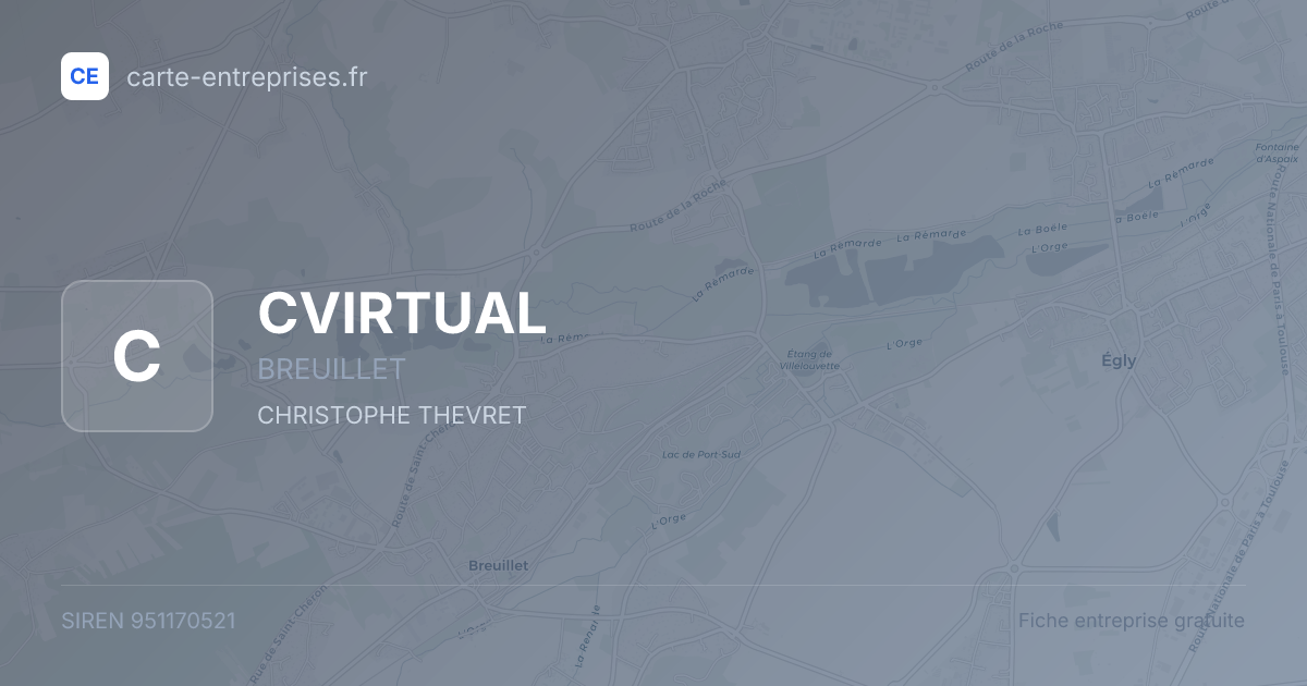 CVIRTUAL — 951170521 — fiche entreprise