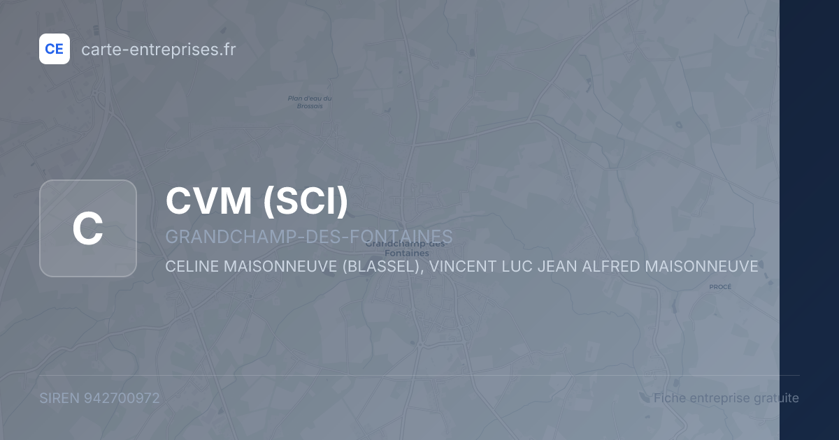 CVM (SCI) — 942700972 — fiche entreprise