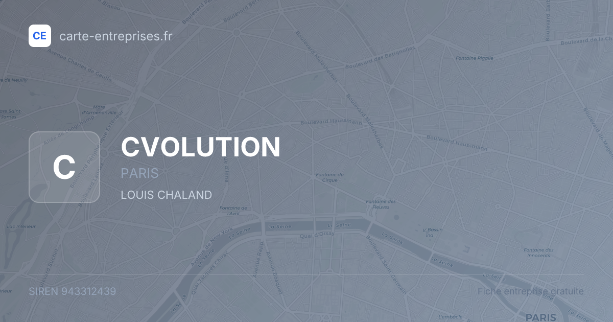 CVOLUTION — 943312439 — fiche entreprise