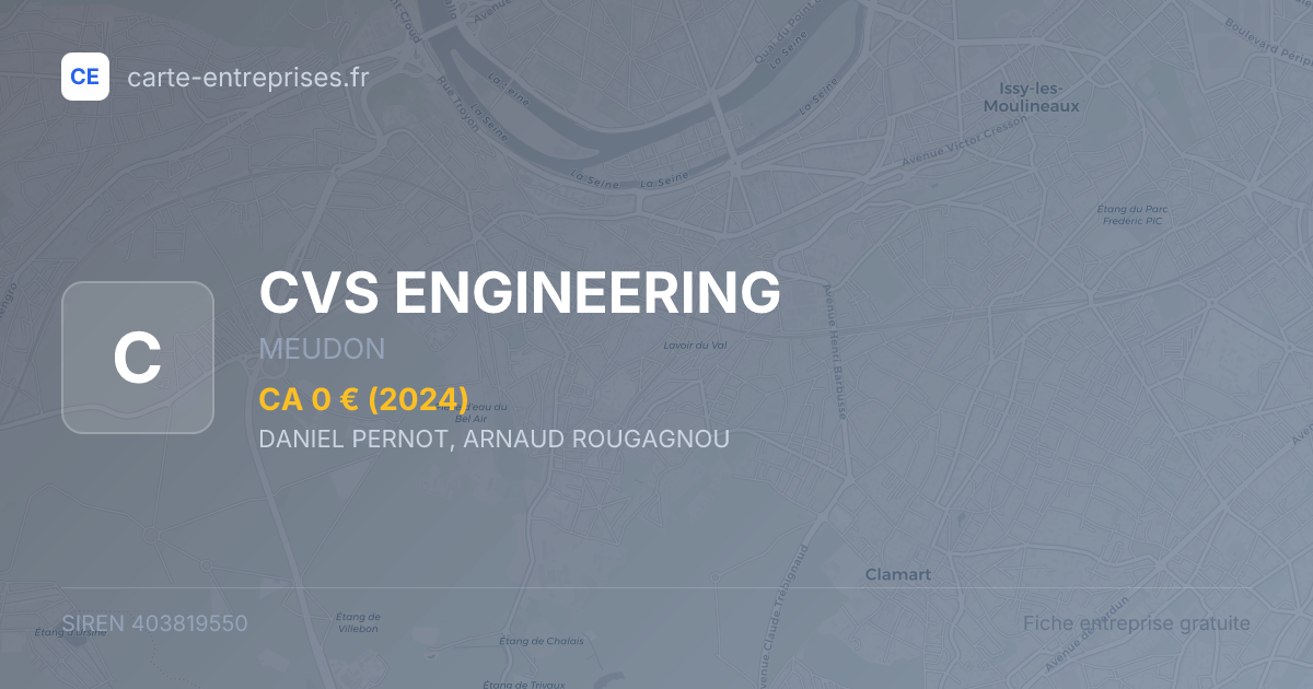 CVS ENGINEERING — 403819550 — fiche entreprise