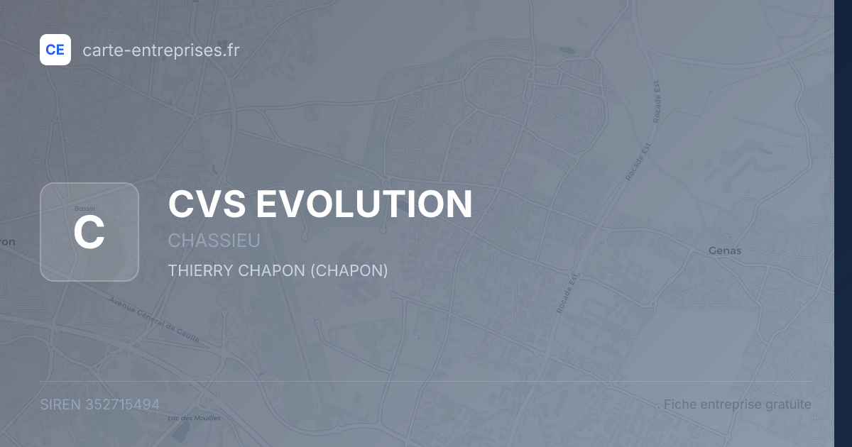 CVS EVOLUTION — 352715494 — fiche entreprise