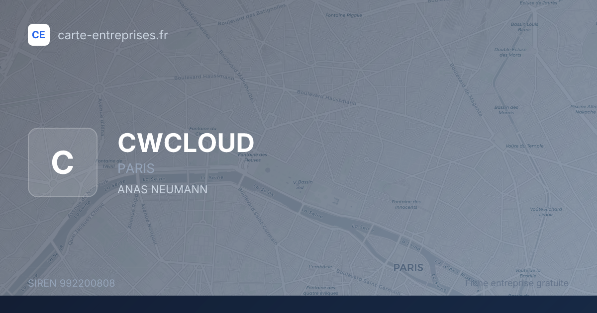CWCLOUD — 992200808 — fiche entreprise
