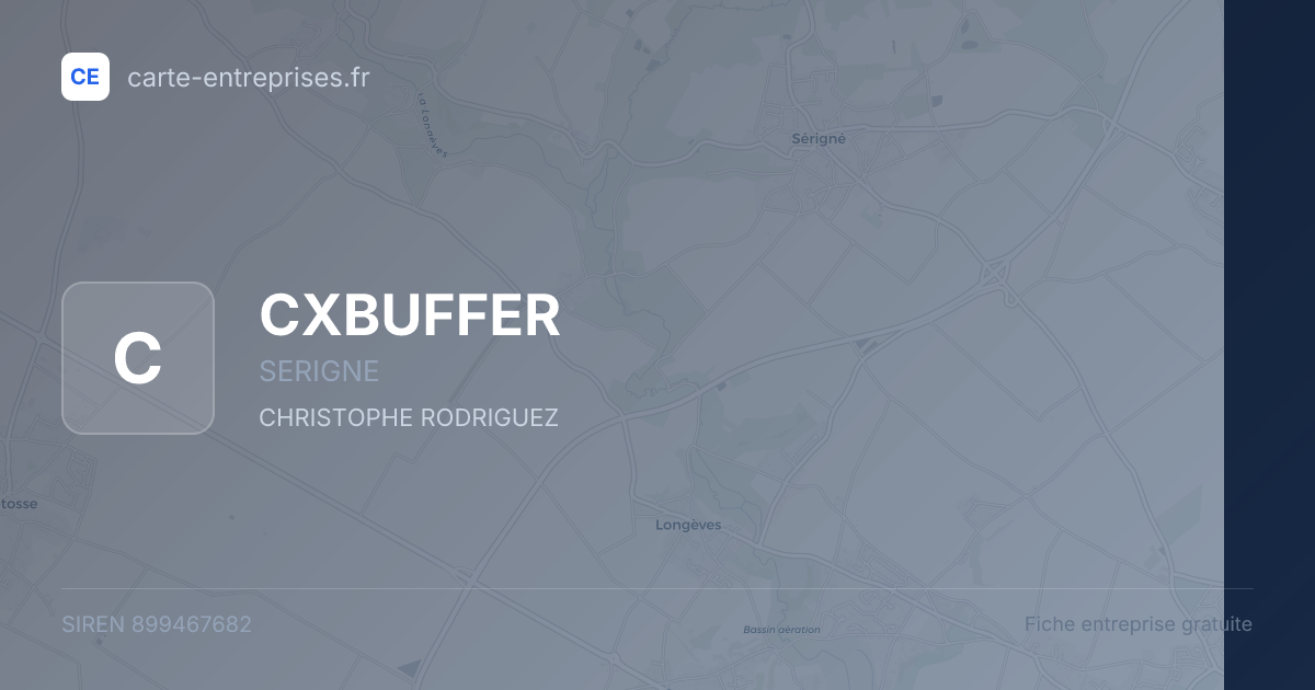 CXBUFFER — 899467682 — fiche entreprise