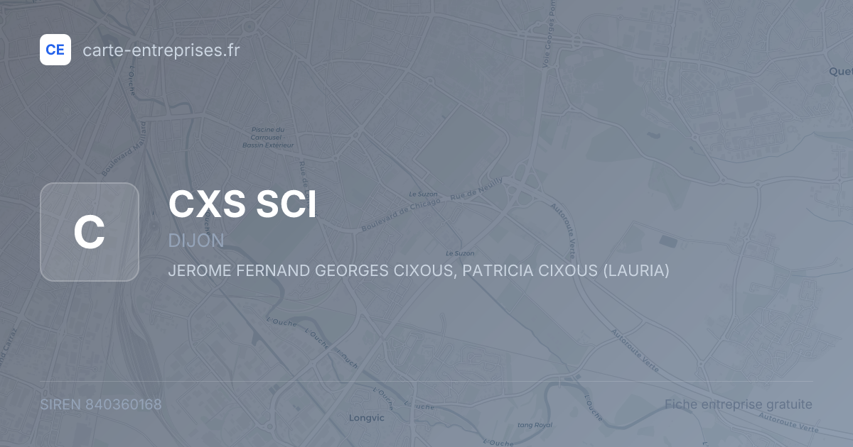 CXS SCI — 840360168 — fiche entreprise