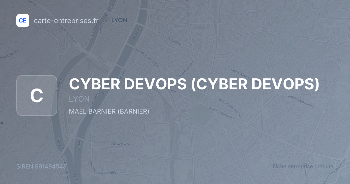 CYBER DEVOPS — 991494543 — fiche entreprise