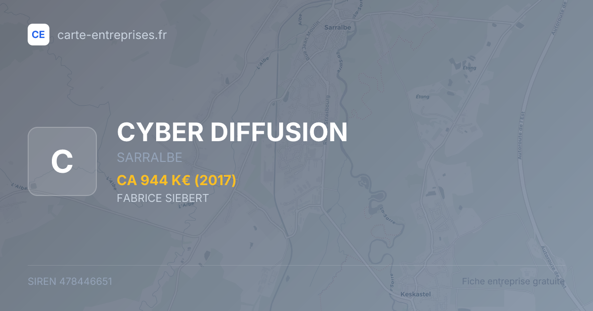 CYBER DIFFUSION — 478446651 — fiche entreprise