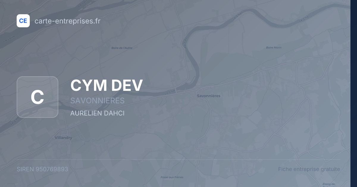 CYM DEV — 950769893 — fiche entreprise