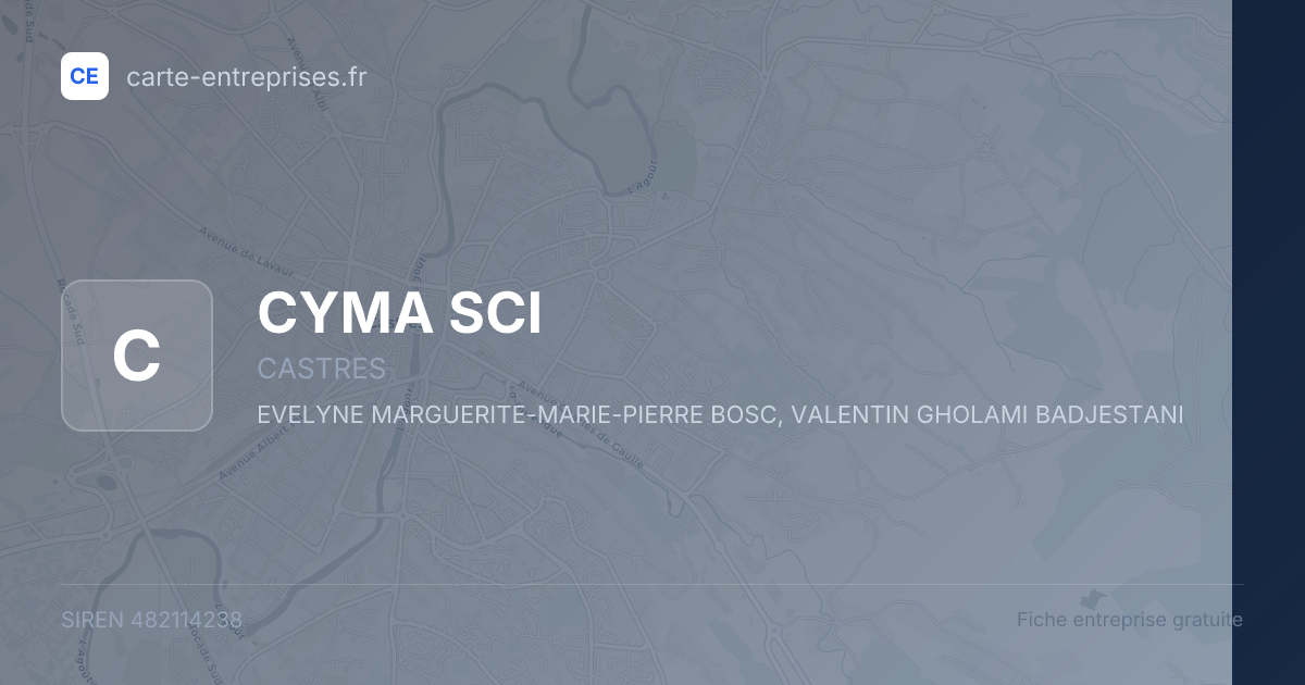 CYMA SCI — 482114238 — fiche entreprise