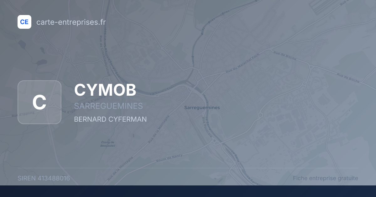 CYMOB — 413488016 — fiche entreprise
